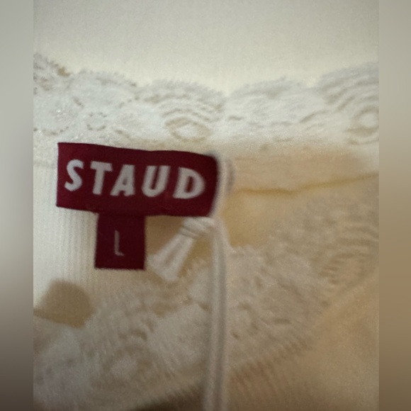 Staud Kamali Lace Trim Camisole Top NWT - Picture 11 of 11